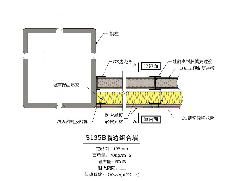 S135B臨邊組合墻